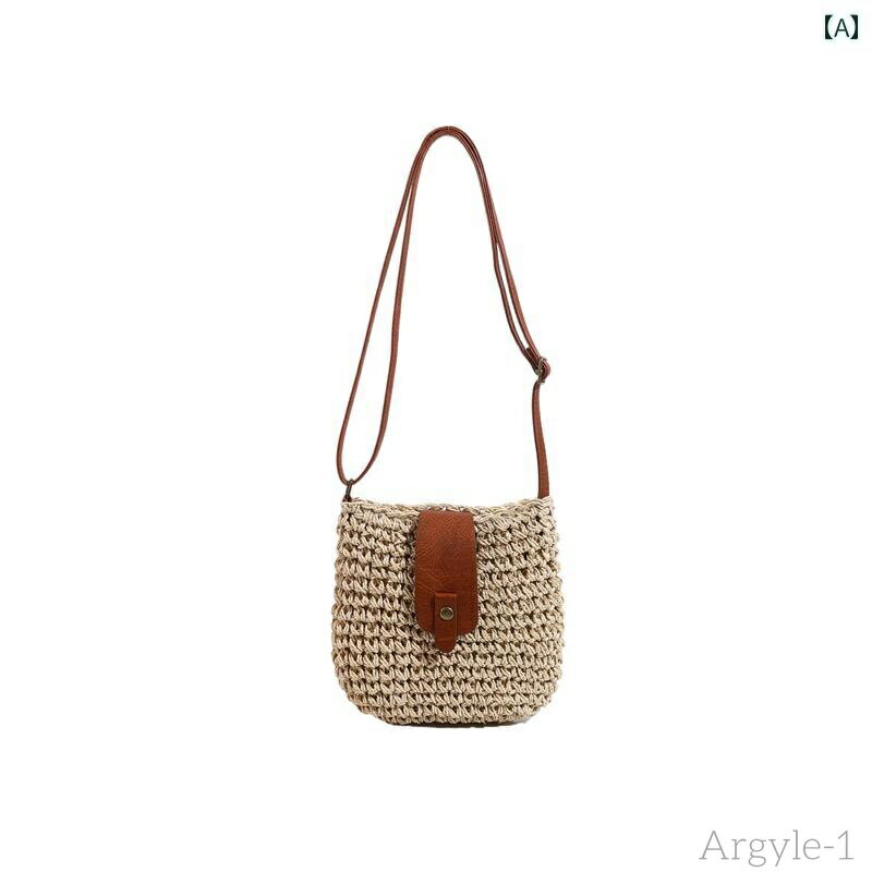 【送料無料】レディース バッグ 普段使い イン 韓国 ストロー 夏 カジュアル 軽量 涼しい サドル フォレスト クロス ボディバッグ