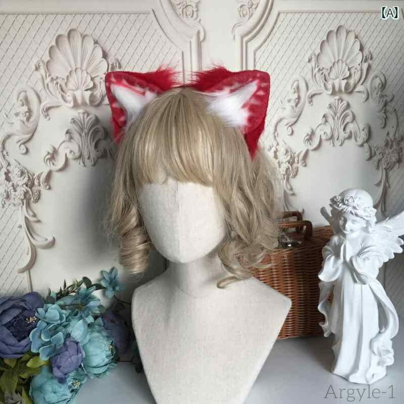 【送料無料】ロリータ ファッション コスプレ ヘアアクセサリー かわいい ガーリー イチゴ 猫耳 カチューシャ ソフト ガール 耳 ヘア アクセサリー ヘアピン