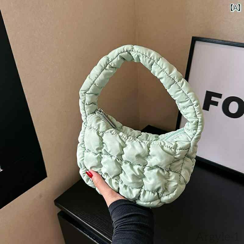 【送料無料】レディース バッグ 普段使い キルティング ショルダー ミニ クラウド ピンク 夏新 キャンディ カラー 脇下