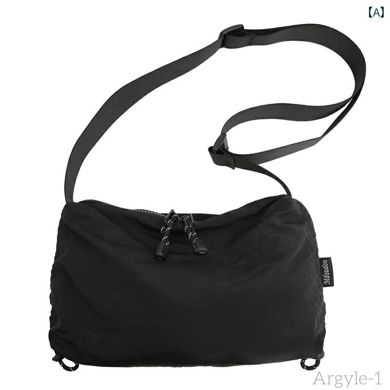 【送料無料】レディース バッグ 普段使い 軽量 涼しい 涼しい ナイロン クロス ボディバッグ ファッション 携帯電話 シンプル プリーツ ショルダー スポーツ