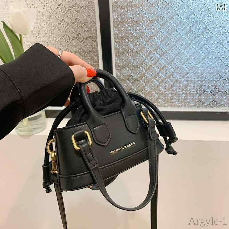 【送料無料】レディース バッグ 普段使い 夏 精巧 ミニ クロス ボディバッグ ブラック バケット