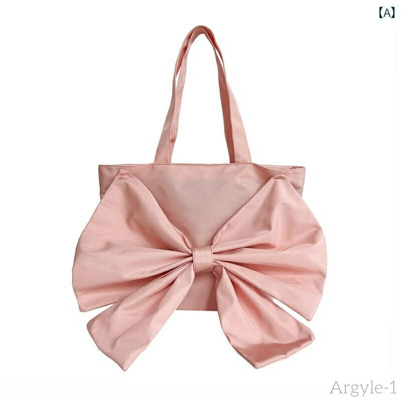 【送料無料】レディース バッグ 普段使い スイート クールガール ガーリー リボン トレンディ大容量 トート