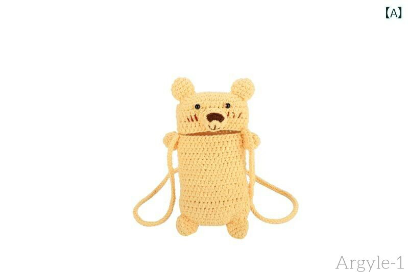 【送料無料】かわいい バッグ キッズ 女の子 レディース 普段使い ウーブン 秋冬 ミニ クロス ボディバッグ シングル ショルダー ベア 脇下