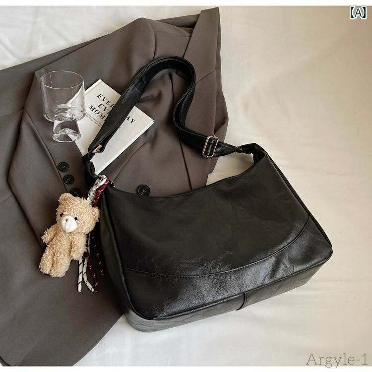 【送料無料】レディース バッグ 普段使い レトロ ソフト 大容量 秋冬 カジュアル シングル ショルダー クロス ボディバッグ 団子