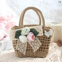 【送料無料】レディース バッグ ロリータ コスプレ かわいい ガーリー 織り 森 風 パストラル フラワーリボン ハンドバッグ クロス ボディ