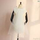 【送料無料】ロリータ ファッション コスプレ 小物 ガーリー かわいい 胸 ウエスト 大きめ リボン 小物オーガンジー テール