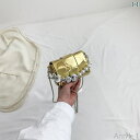 【送料無料】レディース バッグ 普段使い 光沢 ミニ 織 夏 パール チェーン ポータブル ショルダー クロス ボディバッグ ミニ 口紅