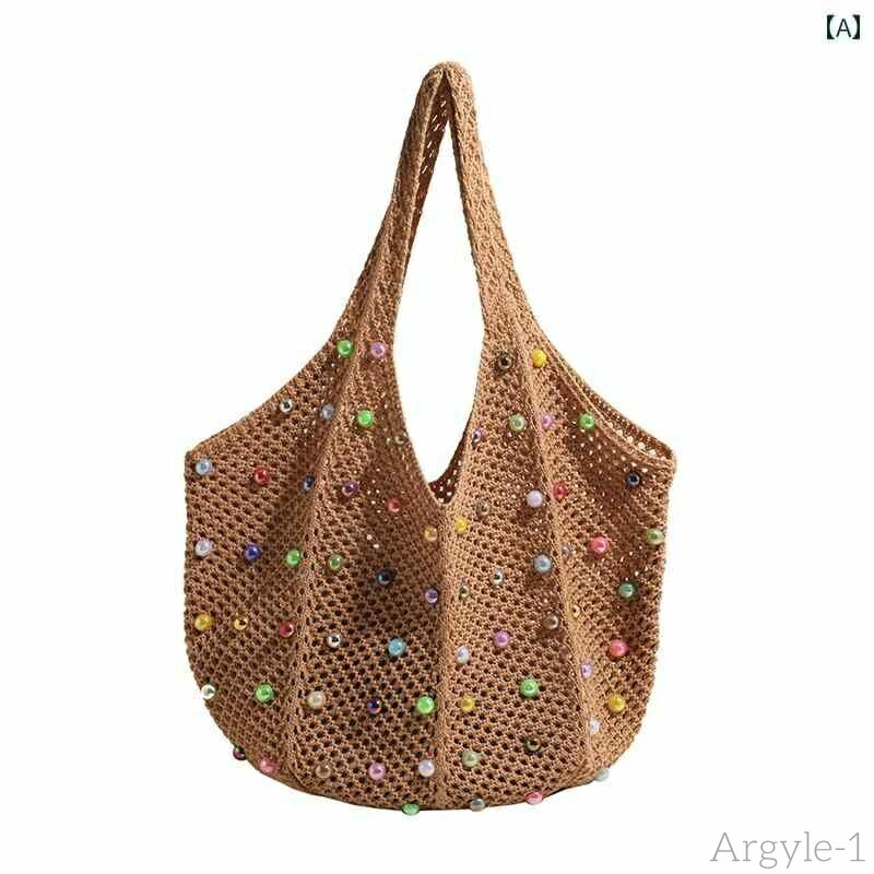 【送料無料】レディース バッグ 普段使い 海辺 休暇 織 夏 脇下 大容量 通勤 ショルダー バケット