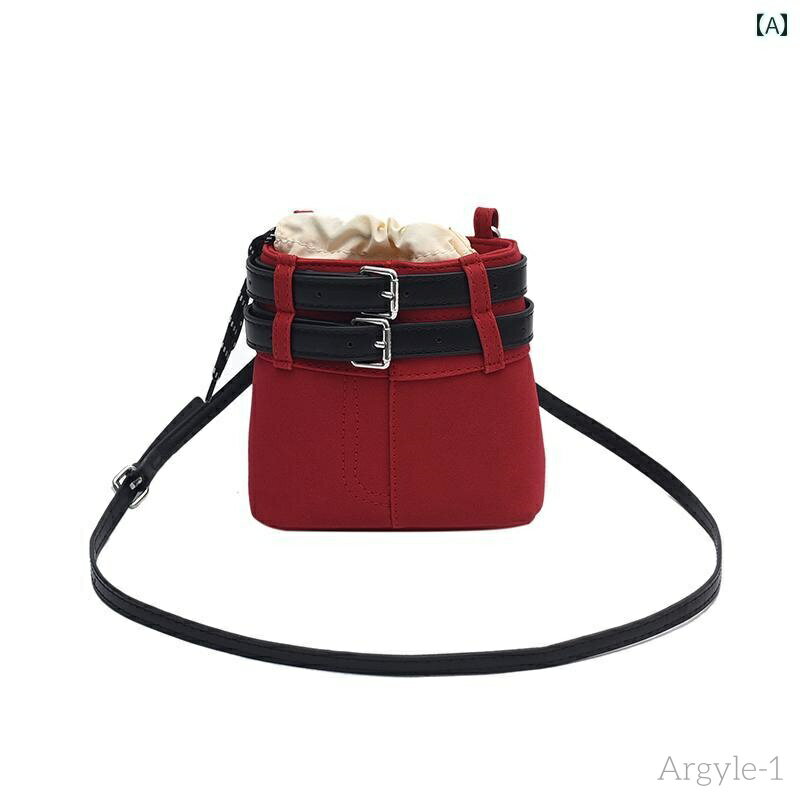 【送料無料】レディース バッグ 普段使い 韓国 ベルトバックル レトロ 小さめ チェーン クロス ボディ..