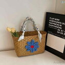 【送料無料】レディース バッグ 普段使い 小さめ フレッシュ 手持ち 編み 海辺 休日 麦わら 編み トレンド ショルダー