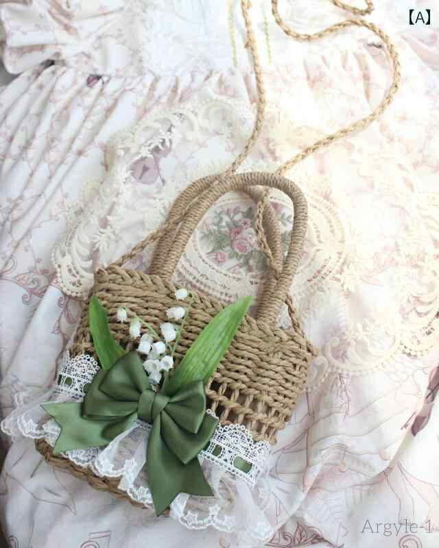 【送料無料】レディース バッグ ロリータ コスプレ かわいい ガーリー フォレスト スズラン 花 ブルー ベル cla ハンドバッグ 猫 ガール