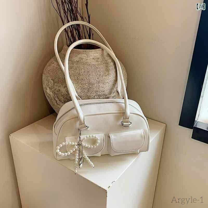 【送料無料】レディース バッグ 普段使い ファッション 脇下 リボン 韓国 シンプル カジュアル ピロー 快適 ショルダー