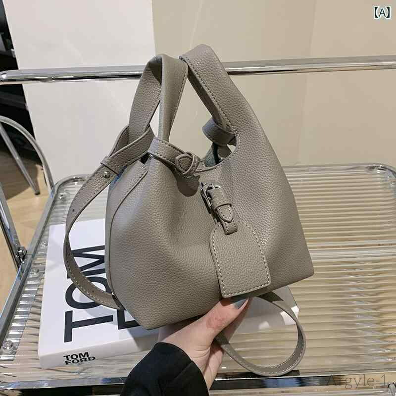 【送料無料】レディース バッグ 普段使い イン ソフト レザーハンド 小さめ トート 秋冬 野菜 バスケット シングル ショルダー クロス ボディバッグ