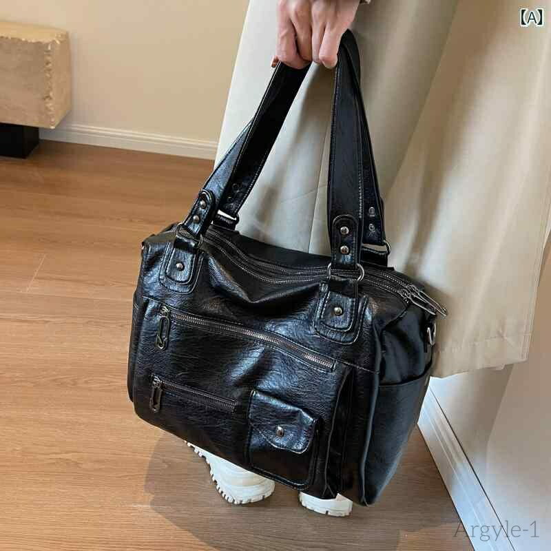 【送料無料】レディース バッグ 普段使い 大容量 ワンショルダー クロス ボディバッグ 出張 荷物 カジュアル レトロ ポータブル トラベル