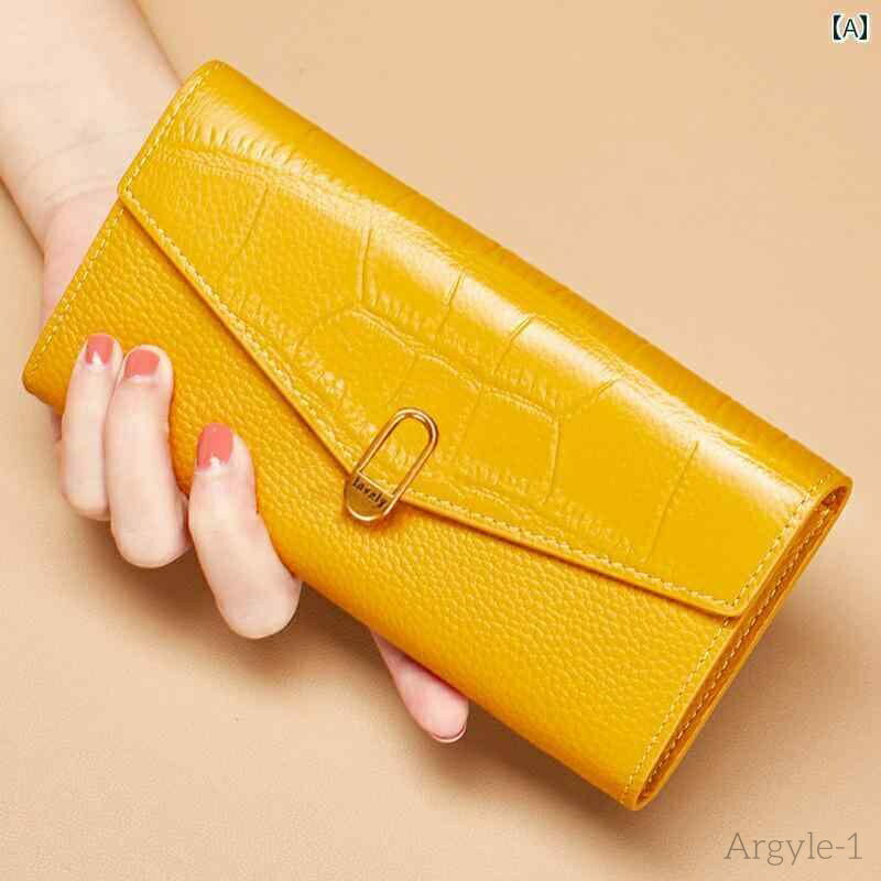 【送料無料】財布 レディース シンプル おしゃれ 普段使い クロスボーダー 牛革 ロング新 革 ジッパー 携帯電話 収納大容量 薄手 涼しい 涼しい