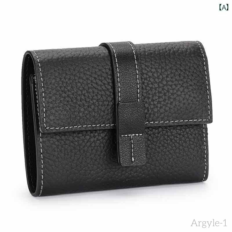 【送料無料】財布 レディース シンプル おしゃれ 普段使い フル 革 ショート 三つ 折り 大容量 ジッパー コイン 小さめ ハンドバック