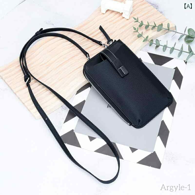 【送料無料】レディース バッグ 普段使い 革 携帯電話 大容量 垂直 クロス ボディバッグ 携帯電話 多 ジッパー