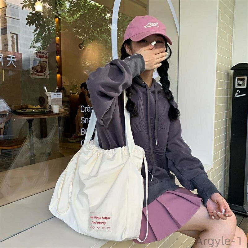 【送料無料】カジュアル シンプル 可愛い 5カラー 肩掛け 斜めがけ 大容量 A4 ショルダー 旅行バッグ レディース