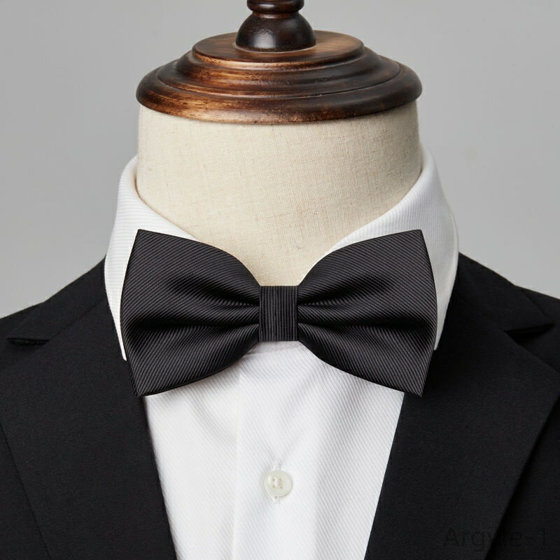 【送料無料】新郎 結婚式 コーディネート ブラック 黒 無地 ファッション フォーマル メンズ 蝶ネクタイ ネクタイ