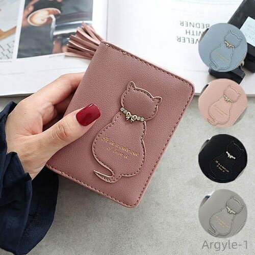 【送料無料】 ネコ 猫 小銭入れ レディース財布 二つ折り財布 素敵なミニ財布 財布 女性用 ウォレット ショート財布 札入れ ケース コイン コンパクト 可愛...