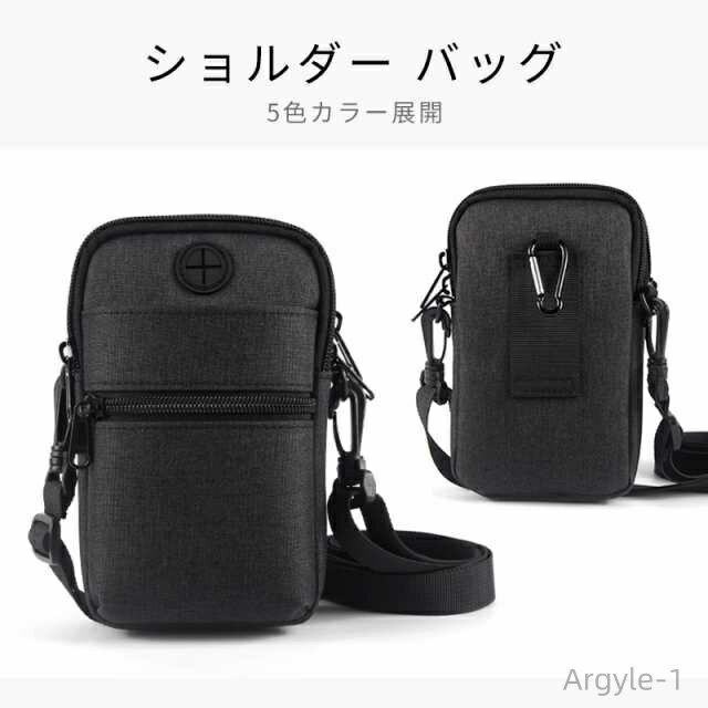 【送料無料】 ショルダーバッグ メンズ スマホポーチ カジュアル 新品登場 スマホショルダー 多機能 収納 縦型 ショルダー 財布 ファスナー オシャレ