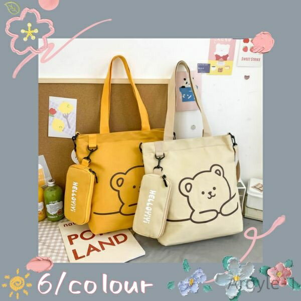 【送料無料】可愛い 肩掛け 通学 通勤 鞄 黒 おしゃれ 軽量 帆布 エコバッグ バッグ 大容量 トート キャンバス レディース トートバッグ