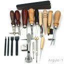 【送料無料】道具 皮 革 ハンドメイド 手縫い 初心者 DIY 工具 キット ツール レザークラフト 18点セット