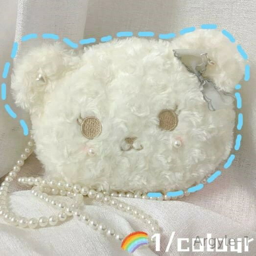 【送料無料】ショルダーバッグ可愛いバッグ斜め掛けバッグ動物カバンぬいぐるみバッグロリータバッグもこもこバッグクマバッグ