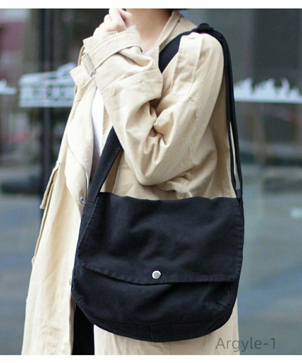 【送料無料】大きめ 布 キャンバス バッグ ショルダー 日々のコーデを少しおしゃれに。ヴィンテージライクキャンパスショルダーBAG