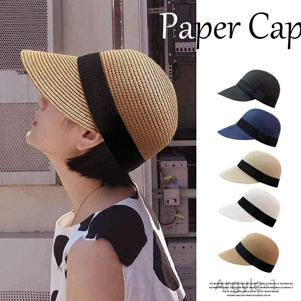 【送料無料】夏帽子 キャップ ストロー 麦わら帽子 カジュアル 大人 シンプル 麦わらキャップ 夏のお出かけにピッタリ