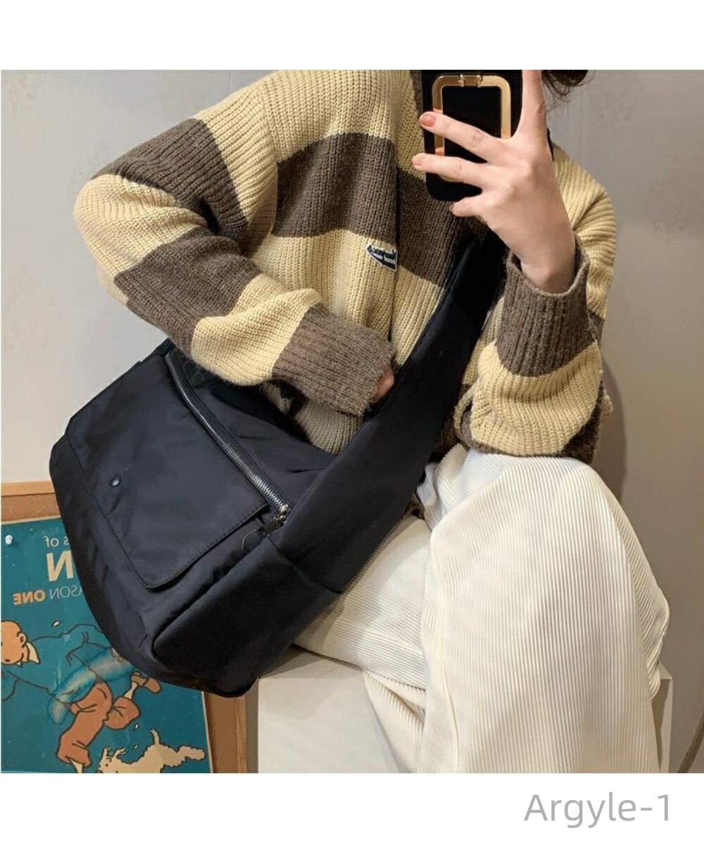 【送料無料】スポーティー カジュアル シンプル ワンショルダー ショルダー たくさんのポケット付きで整理整頓しやすいメッセンジャーバッグ