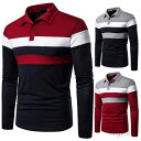 【送料無料】ポロシャツ ゴルフウェア カジュアル メンズ 長袖 春秋 ゴルフシャツ トップス 大きいサイズ 春服 大きいサイズ B系 お兄系 父の日