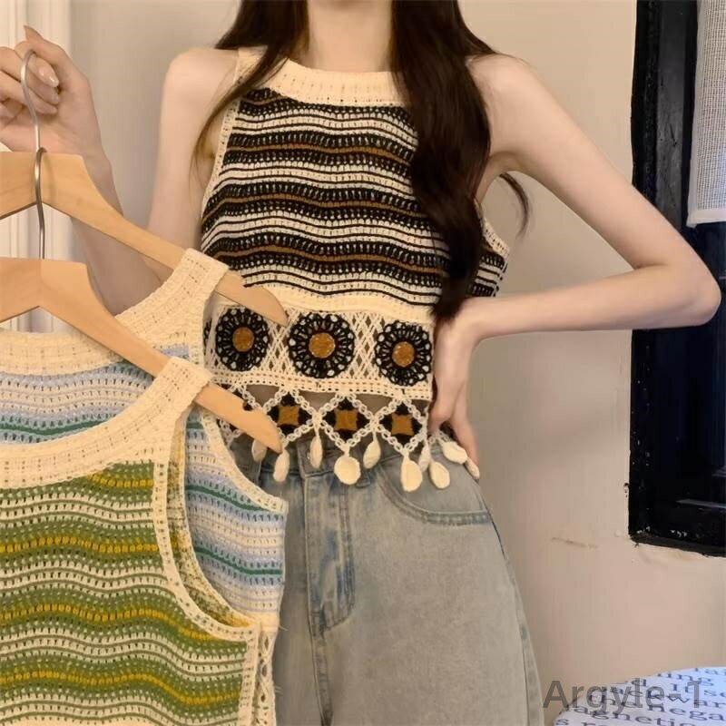 【送料無料】キャミソール インナー タンクトップ トップスクロシェ編み ビーズ レディース かわいい ..