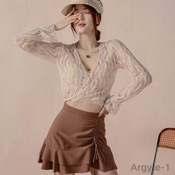 【送料無料】タンキニ ビキニ 水着 スイムウェア セパレート羽織 3点セット 背中開け レディース かわいい 大人可愛い きれいめ 上品 こなれ感 シンプル カ...