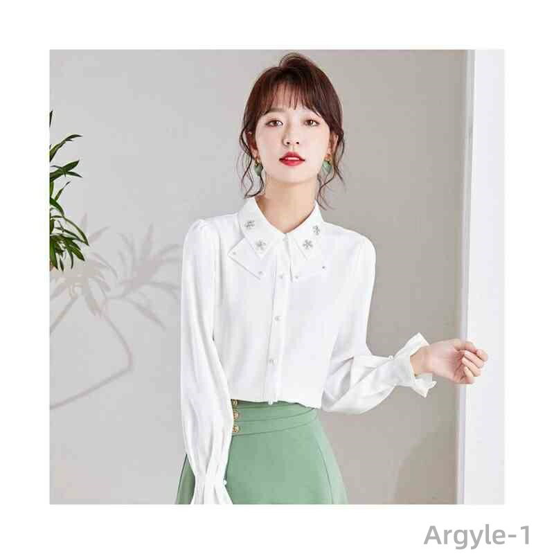 【送料無料】折襟 ブラウス レディース おしゃれブラウス シフォンブラウス 長袖 シャツブラウス 春 秋 リボン フリルブラウス インナーブラウス 無地 プリーツブラウス シンプル カジュアル