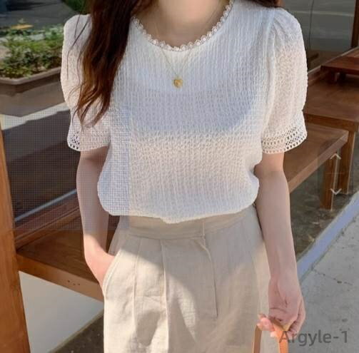 【送料無料】ストレート ラウンドネック 半袖 普通丈トップス ミドル丈 夏 白トップス 白シャツ プルオーバー カットソー シャツ レディース