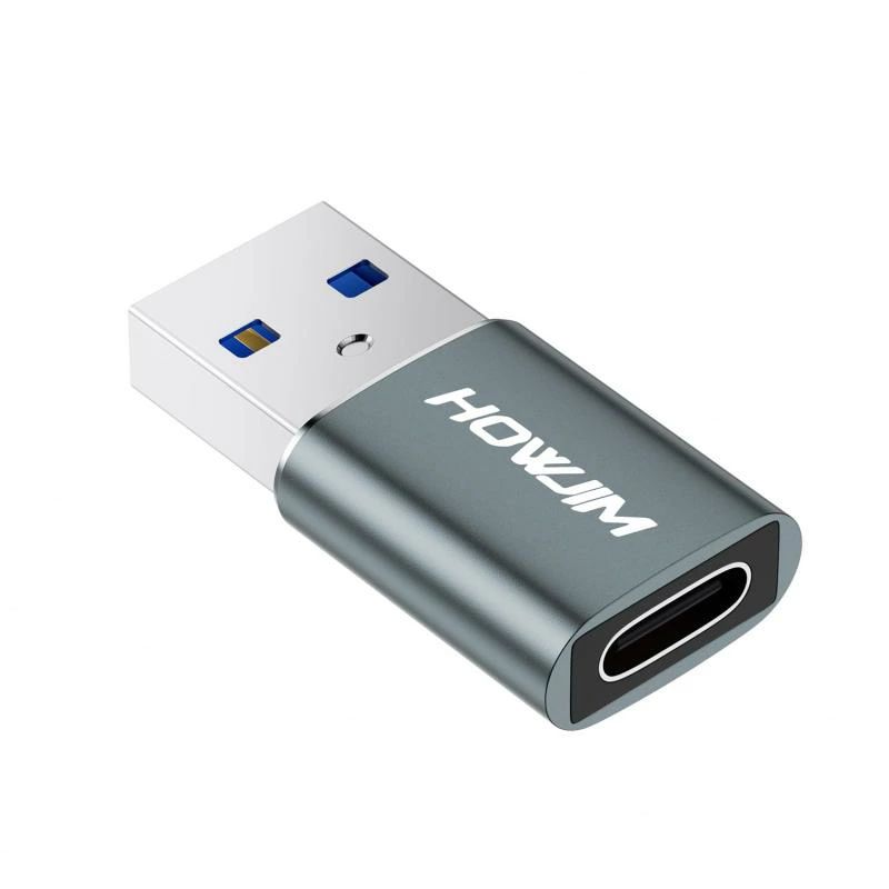 HOWJIM USB Type-C 変換アダプタ 3A急速充電 5Gbps高速データ転送 OTG機能 Type C (メス) to USB 3.0 (オス) 変換アダプタ タイプC 変換 Windows/M-ac OS/M-acBook/Pad Pro/