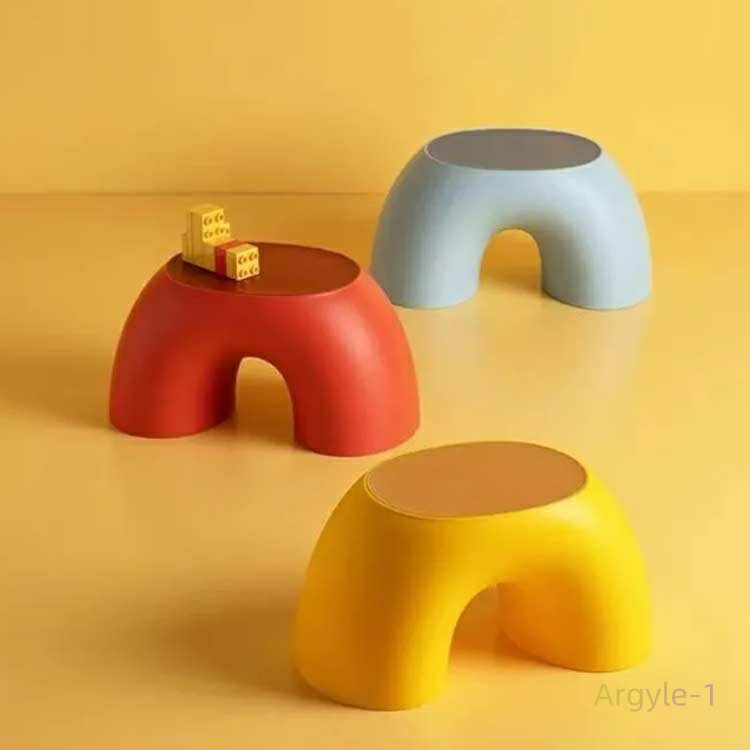 スツール オットマン 椅子 子供用 ベビーチェア ローチェア 虹形 キッズチェア ロータイプ 足置き 子供椅子 イス 低い いす ダイニング 食事 学習チェア 座りやすい 滑り止め インテリア 半円 ミニ