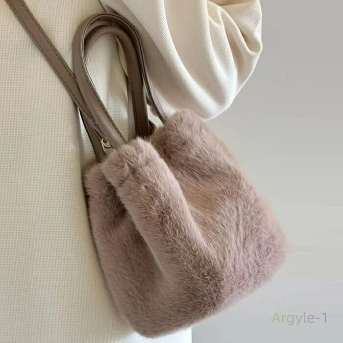 ポシェット フェイクファー ミニバッグ 2Way 2色 かばん b13788