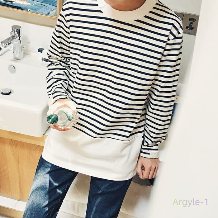 メンズ 春秋 長袖 トップス 韓国 原宿 ストリート カジュアル 高校生 中学生 通学 10代 20代 春秋 ファッション オシャレ 16343