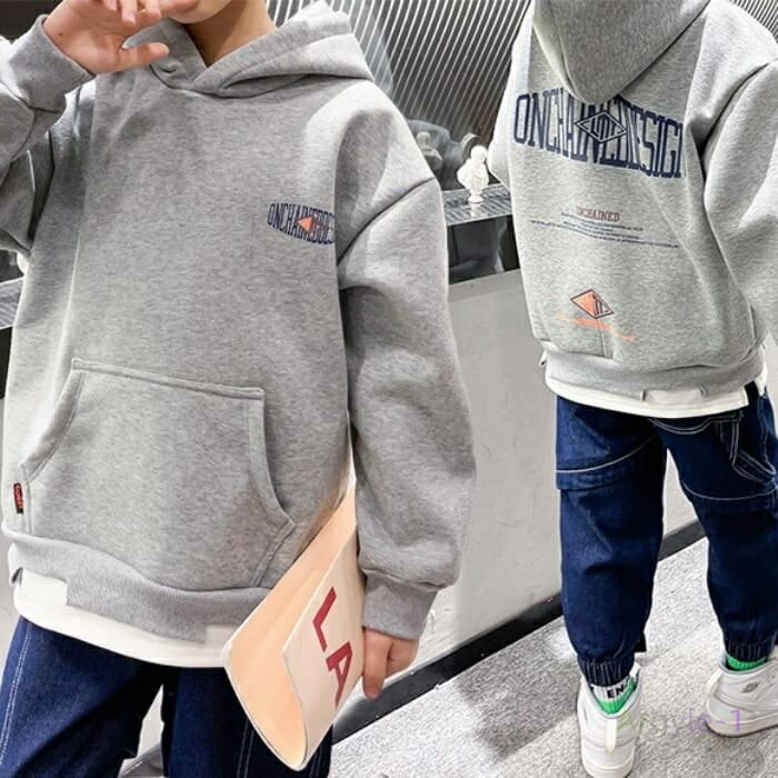 小学生 ロゴ トップス パーカー 男の子 キッズ 子ども 子供服 ファッション おしゃれ 秋 冬 ダンス 通学 13351(4)