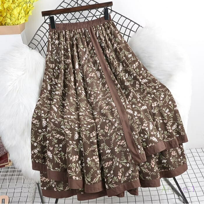 スカート プリント フレア レディース 40代 50代 60代 シニア おしゃれ 春 秋 冬 ゆったり 12931