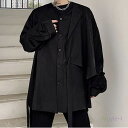 メンズ シャツ 韓国 トップス 長袖 ダークスタイル 高校生 中学生 10代 20代 ファッション 10755