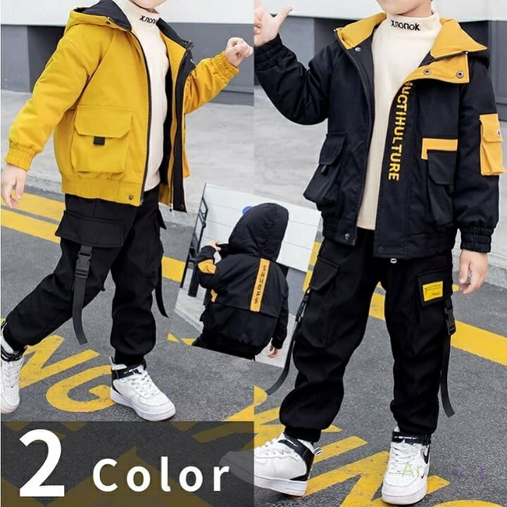 ー ウインドブレーカー パンツ ジャージ 2点セット スポーツウエア カジュアルスーツ ダンス衣装 子供服 キッズ ジュニア 13915