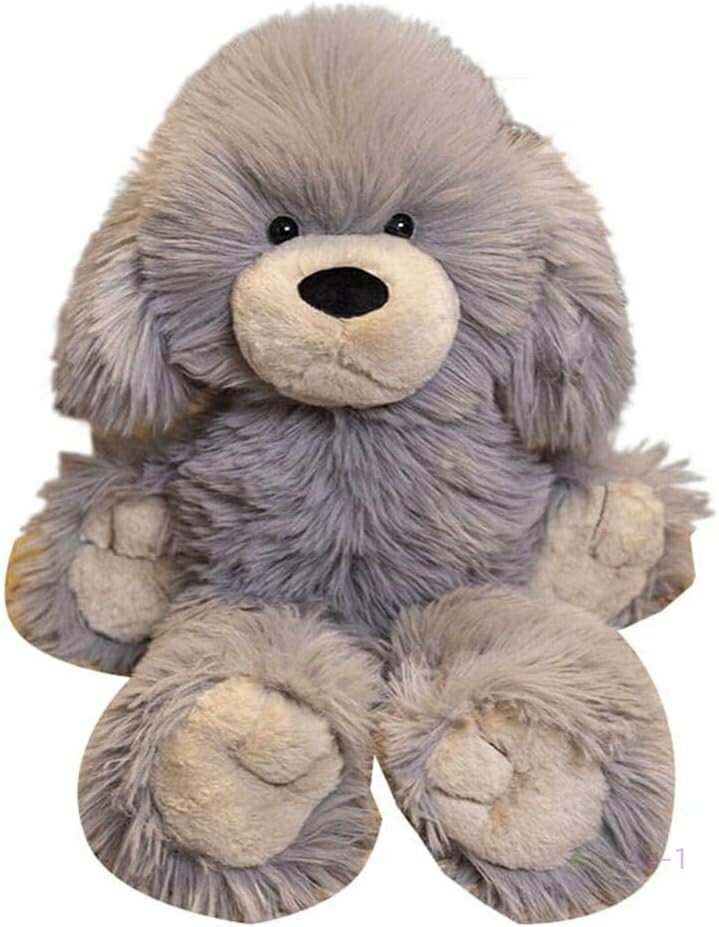 柔らか 可愛い グレー ベッドサイド 縫い包み 寝かしつけ 萌え もちもち 添い寝 肌触り良い 抱き枕 犬 動物 プードル ぬいぐるみ