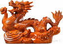 cm 開運(Size:?さ22 風水 置物 金運アップ お守り 玄関 縁起物 インテリア 手作り 高級天然木 龍の置物 昇運金龍 風水龍 木彫り