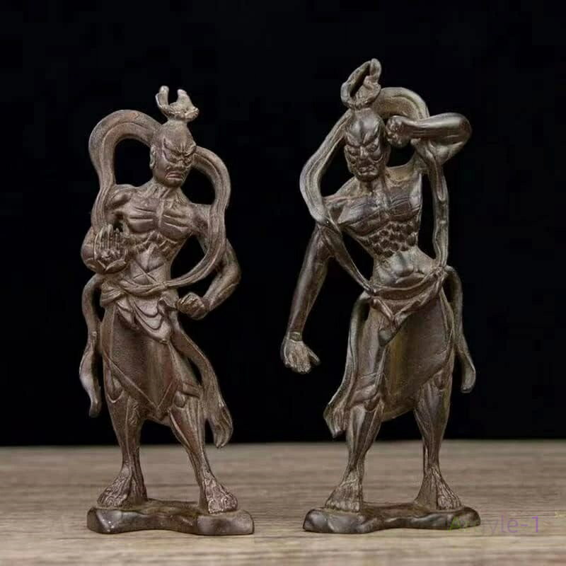 阿形?吽形 プレゼント 美術品フィギュア贈り物 彫像 銅像 仏像コレクション ブロンズ像 置物】金剛力士 【仁王像 ミニチュア仏像