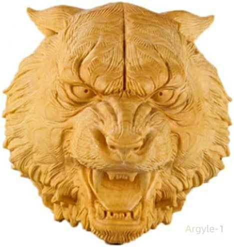 x5cm) 4 x コレクション(Size:4 玄関置物 虎 魔除け 虎の置物 柘植 黄楊 ツゲ 木彫り 虎 ミニ