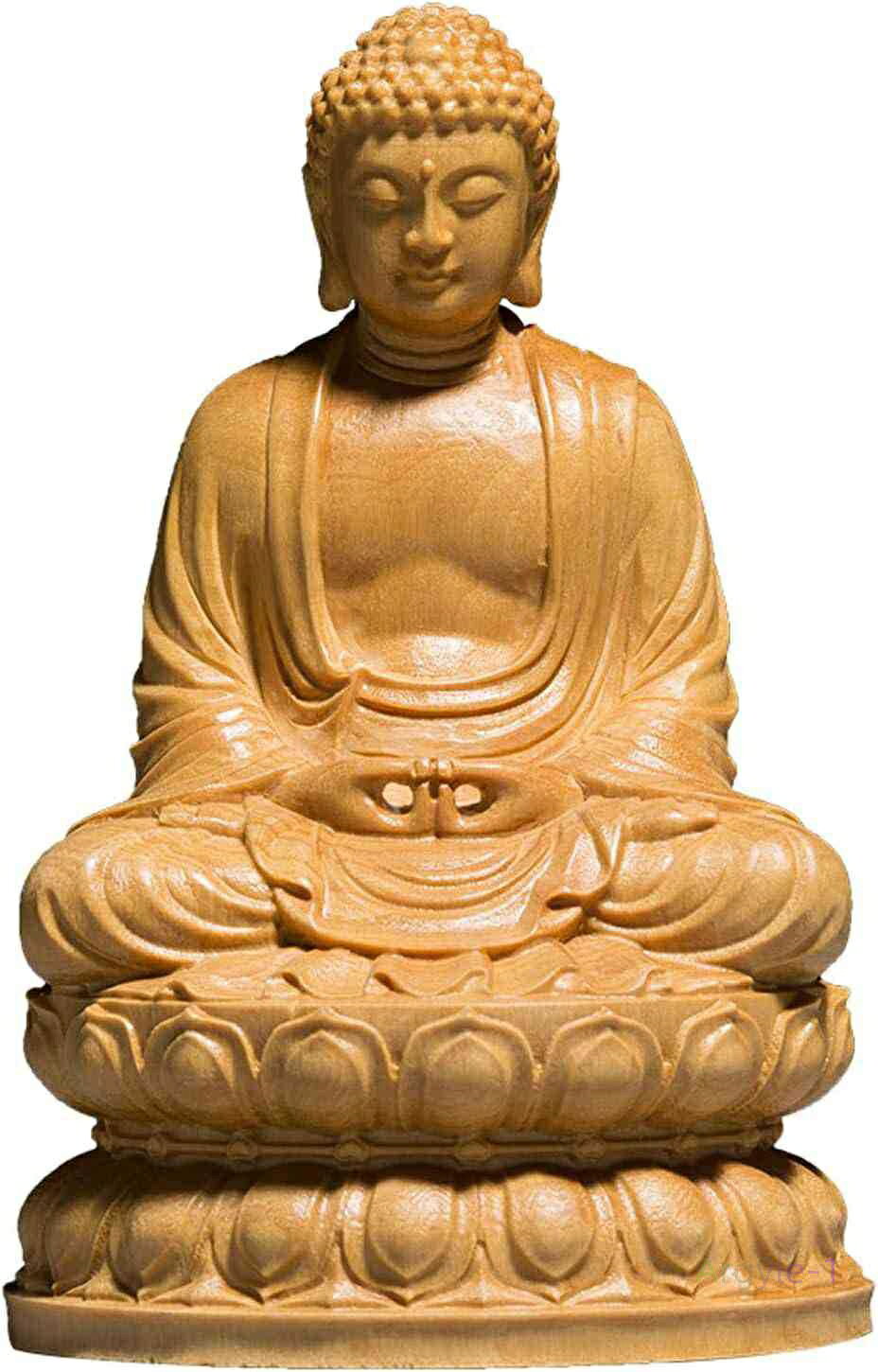 お 本尊 禅宗 天台宗 臨済宗 曹洞宗 仏陀彫刻 柘植 黄楊 木彫仏像 如来像 置物 仏像 釈迦如来 高級天然ツゲ木彫り 釈迦如来座像