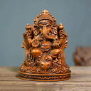 開 金運アップ 夢を叶える象 柘植 黄楊 ツゲの木彫り ガネーシャ像 置物 ガネーシャ ガネーシャの置物 インドの神様 仏像 木彫り